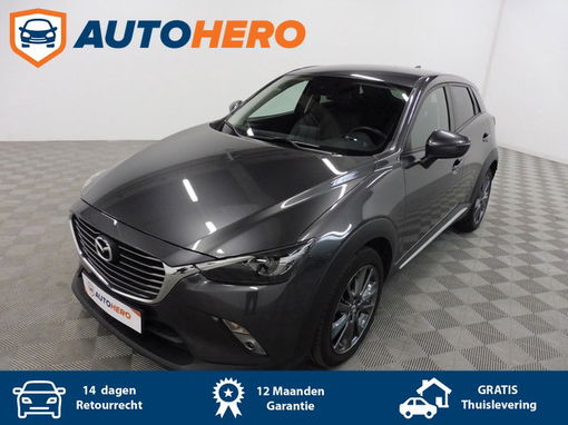 Mazda CX-3 2.0 SkyActiv-G 120 Exclusive TG62665 | Navi | Head-up | Cruise | Climate | Leder | Parkeersensoren | DAB | Lichtmetalen velgen |