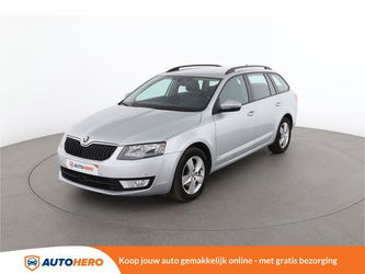 Skoda Octavia 1.6 TDI Ambition 110PK SK78926 | Dealer Onderhouden | BTW-aftrekbaar | Cruise | Navi | Climate | Parkeersensoren | Stoelverwarming | Keyless Entry/Start | Start/Stop | DAB | Apple Carplay/Android Auto |