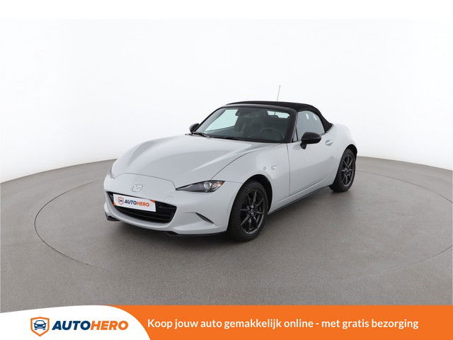 Mazda MX-5 1.5 Exclusive-Line 130PK EX37530 | Navi | Cruise | Stoelverwarming | Parkeersensoren Achter | Climate | Handsfree | Rijstrooksensor | Leder | Keyless Entry | Lichtmetalen Velgen |