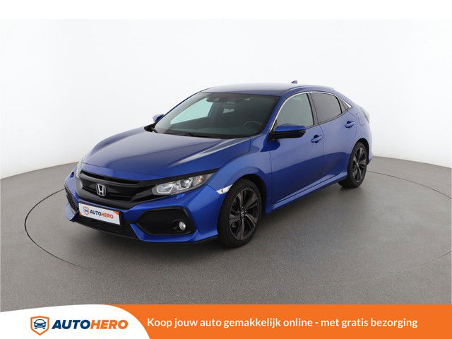 Honda Civic 1.0 i-VTEC Elegance 130PK FP40948 | Adaptive Cruise | Climate | Navi | Camera | Handsfree | Rijstrooksensor | Licht- En Regensensor | Verkeersbordenherkenning |