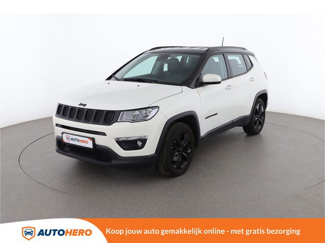 Jeep Compass 1.4 MultiAir Longitude 140PK ZW61554 | Cruise | Camera | Navi | Climate | Rijstrooksensor | Parkeersensor | Handsfree | Dakrails | Lichtmetalen Velgen |