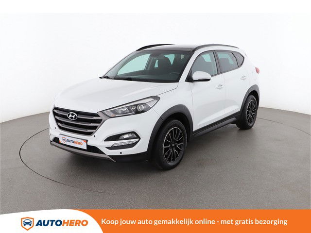 Hyundai Tucson 2.0 CRDi Style blue 135PK GM82298 | Cruise | Climate | Camera | Stoelverwarming | Navi | Handsfree | Parkeersensoren V+A | Start/Stop Systeem | Dakrails | Euro 6 | Trekhaak | Isofix |