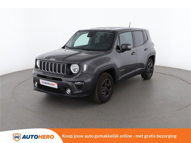 Jeep Renegade 1.0 TGDi Longitude 4x2 120PK EN45155 | Cruise | Stoelverwarming | Navi | Parkeersensor | Climate | Verwarmd Stuur | Rijstrooksensor | Keyless Entry/Start | DAB | Handsfree | Dakrails | Lichtmetalen Velgen |