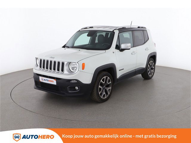 Jeep Renegade 1.4 MultiAir Limited 140PK NX71886 | Cruise | Navi | Stoelverwarming | Parkeersensor | Climate | Keyless Entry | Verwarmd Stuur | Dakrails | Handsfree | Lichtmetalen Velgen |