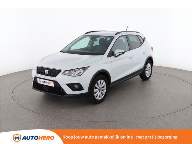 SEAT Arona 1.0 TSI Style 115PK VT45831 | Cruise | Navi | Stoelverwarming | Parkeersensor | Climate | Handsfree | LED Dagrijverlichting | Dakrails | Start/Stop | Lichtmetalen Velgen |