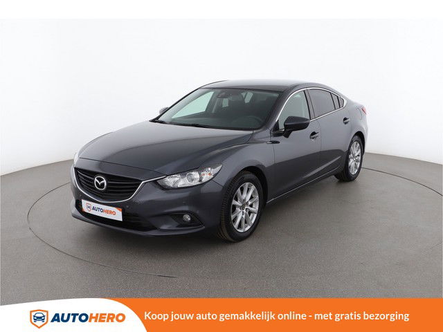 Mazda 6 2.2D Sports-Line 150PK GW05365 | Euro 6 | Cruise | Navi | Stoelverwarming | Parkeersensoren V+A | Climate | Handsfree | Start/Stop | Lichtmetalen Velgen |