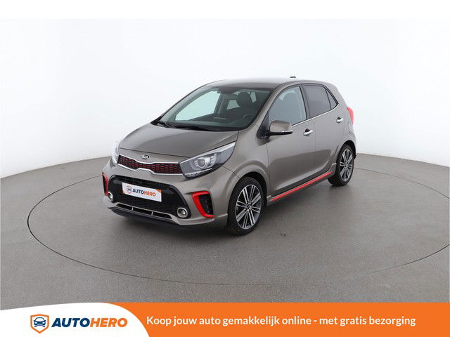 Kia Picanto 1.0 GT Line 67PK CK29576 | Dealer Onderhouden | Navi | Climate | Handsfree | Bluetooth | Leder | Bandenspanningscontrolesysteem | LED Dagrijverlichting | Lichtsensor | Isofix |
