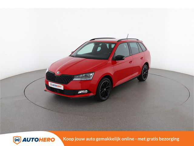 Skoda Fabia Combi 1.0 TSI Monte Carlo 95PK SW20597 | Speed Limiter | Navi | Airco | Parkeersensoren Achter | LED | Handsfree | Apple Carplay/Android Auto | Licht- en Regensensor | Dakrails | Start/Stop | Lichtmetalen Velgen |