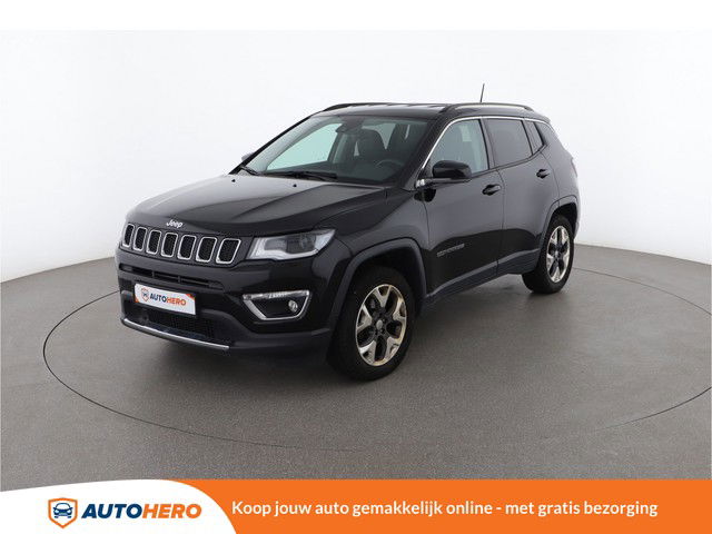 Jeep Compass 2.0 M-Jet Limited 4WD 140PK NN42290 | Navi | Cruise | Climate | Handsfree | Bluetooth | EURO 6 | Keyless Entry/Start | Trekhaak | Dakrails | Beats Audio | Rijstrooksensor | Isofix |