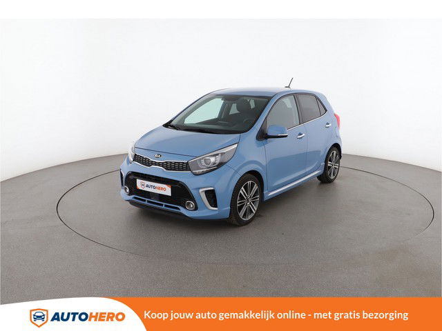 Kia Picanto 1.2 CVVT GT-Line 85PK SM57286 | Fabrieksgarantie | Cruise | Camera | Navi | Climate | Handsfree | WiFi | Parkeersensor | Kunstleder | Getinte Ruiten | Lichtmetalen Velgen |