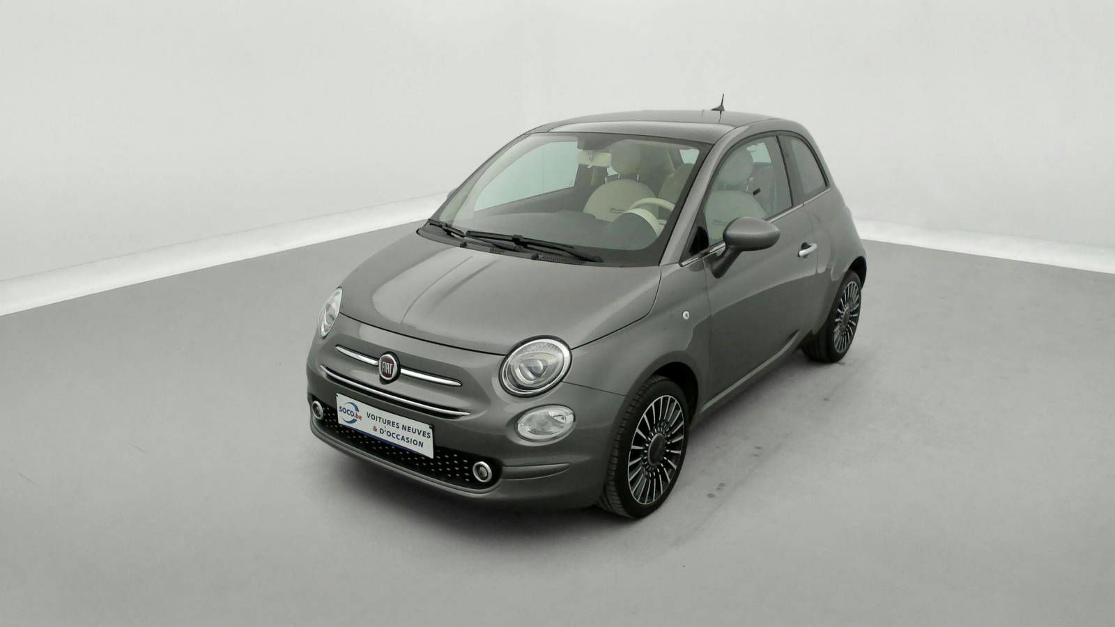Fiat 500 1.2i Lounge UCONNECT 7" / TOIT PANO / CLIM AUTO / JA 16"