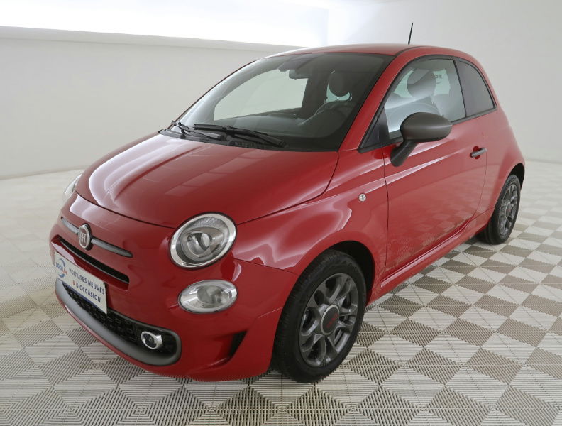 Fiat 500 1.2i MTA Sport NAVI 7" / Pack visibilité / PDC AR / JA 15"