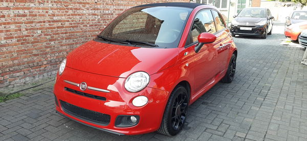 Fiat 500 C 1.2i Sport*airco*alu velgen*PDC*Leder en alcantara**TOPPER!!!