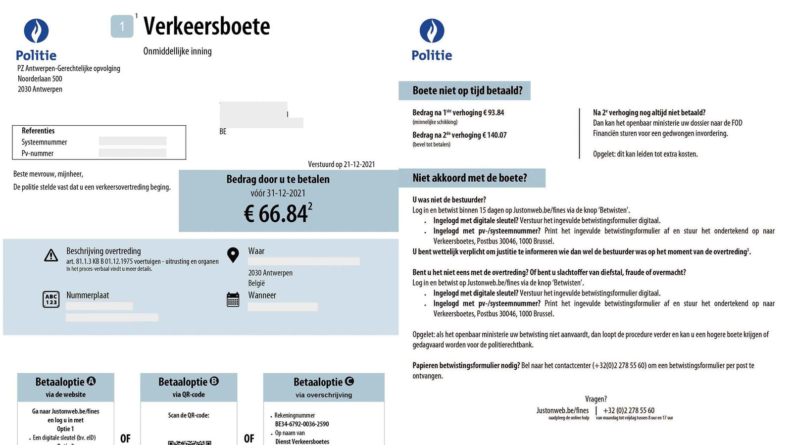 Een boete betalen CJIBnl