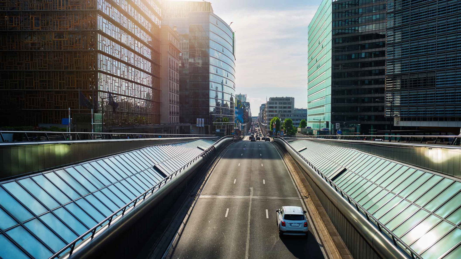 Street traffic in Brussels